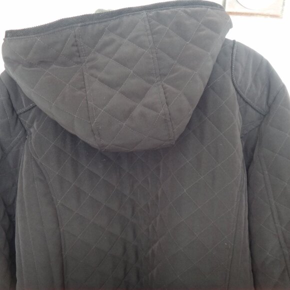 Braetan Womens Plus Jacket /Coat Brown Quilted Hooded Faux Fur Lining Sz 2X - Picture 14 of 16